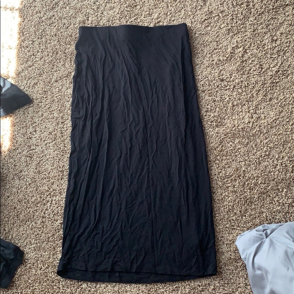 Long black skirt
